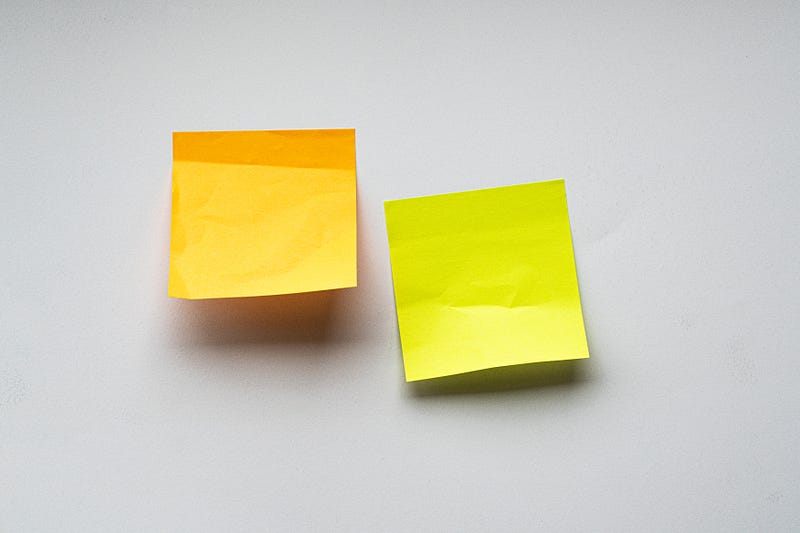 Sticky notes