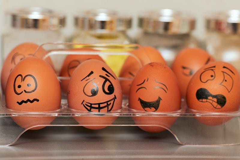 laughing eggs