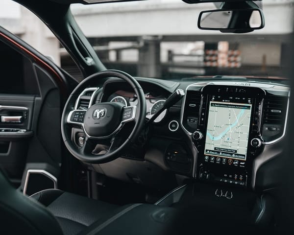 Dashboard of a car